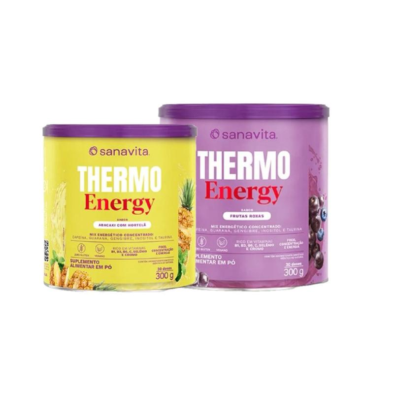 Thermo Energy (Termo Pré-Treino ) Sabor Frutas Roxas e Abacaxi com